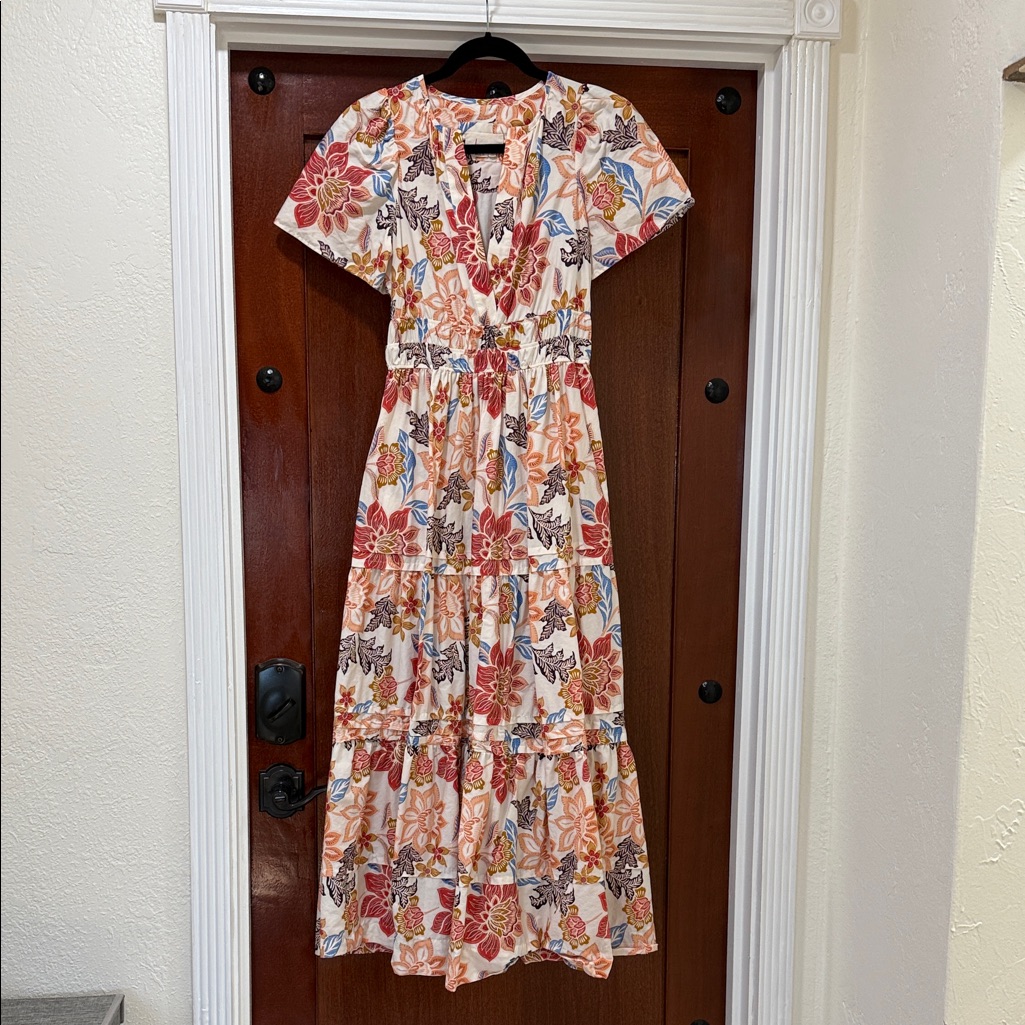 Anthropologie Somerset Multicolor Maxi Dress